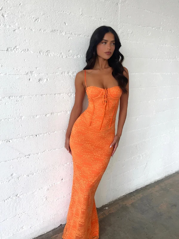 ASHBY MAXI DRESS ORANGE