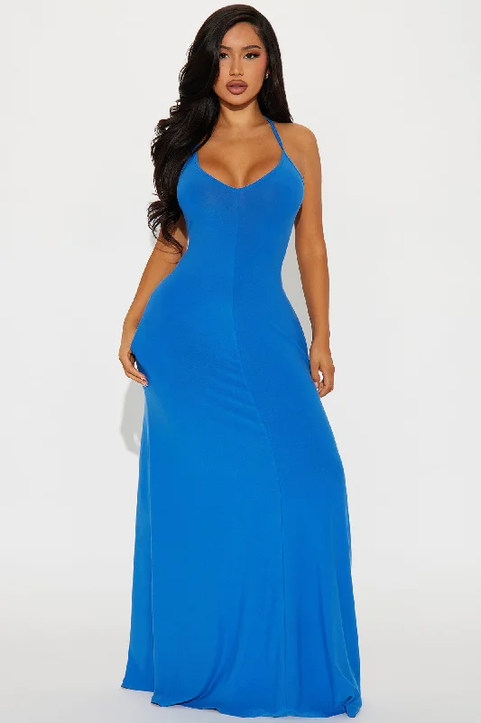 Let Be Real Maxi Dress - Royal