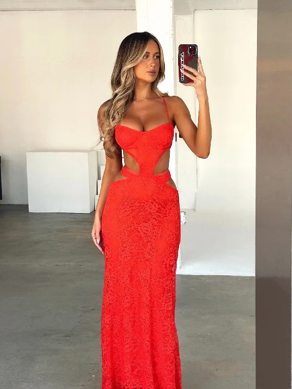 MILA MAXI DRESS RED