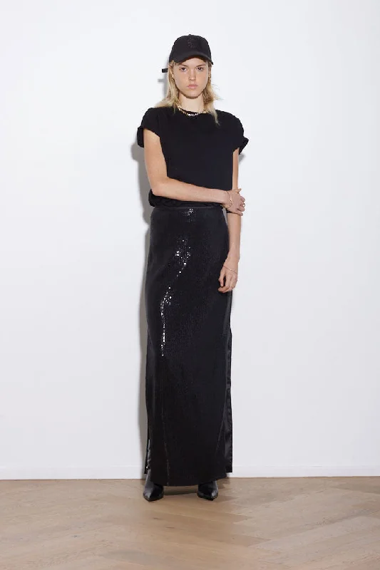 ARAMIS SKIRT LONG BLACK