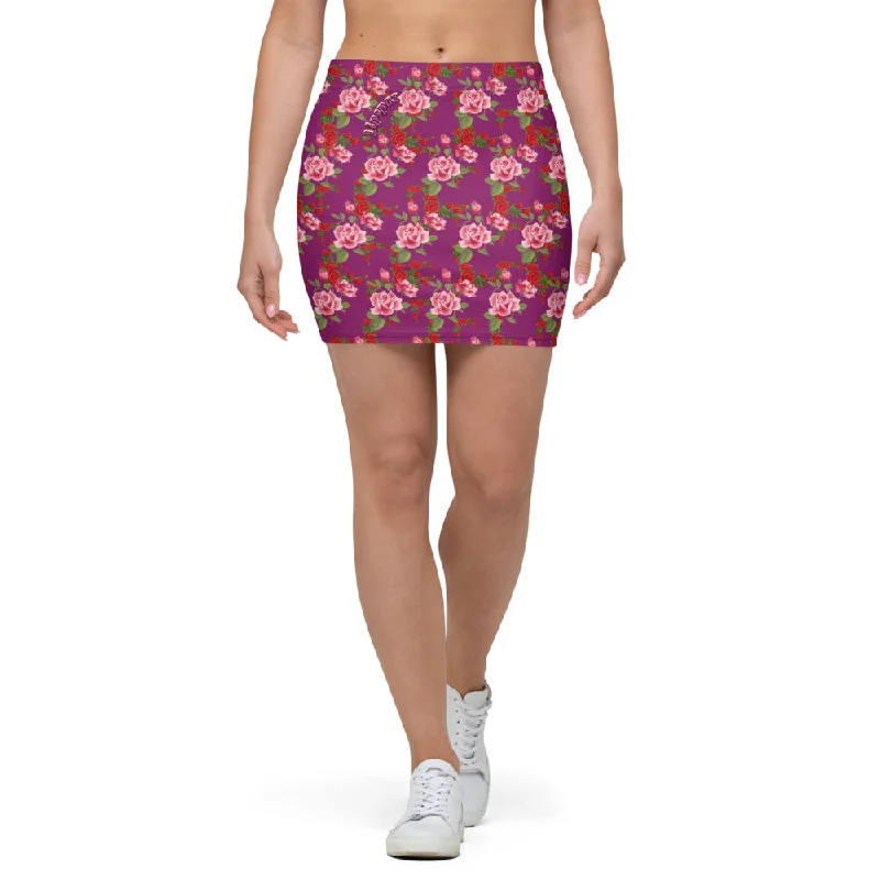 Floral Mini Skirt