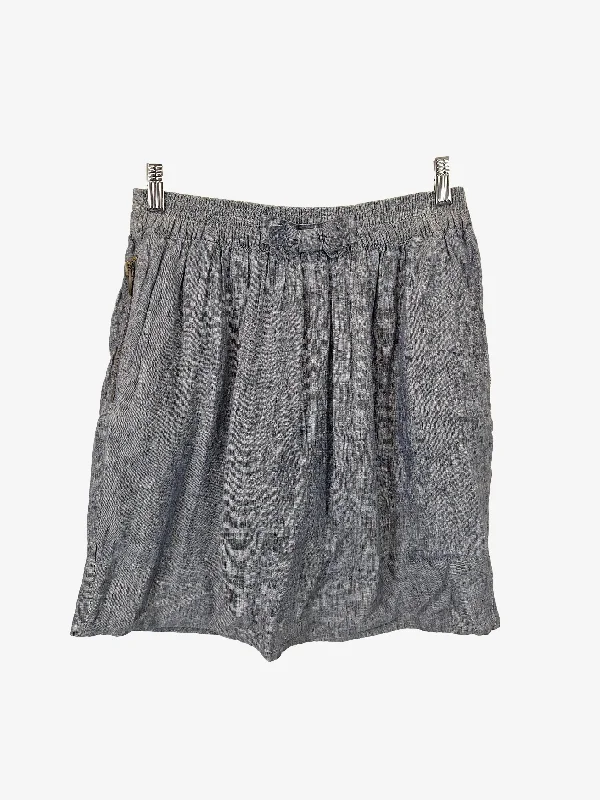 Karen Walker Chambray Gathered Bow Mini  Skirt Size 10