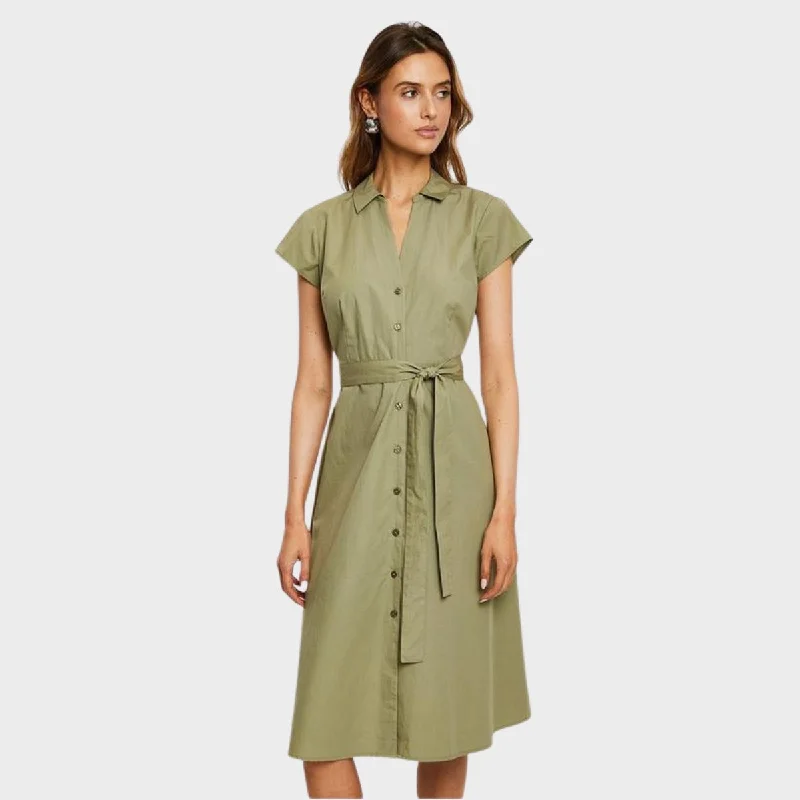 Ladies Poplin Midi Dress