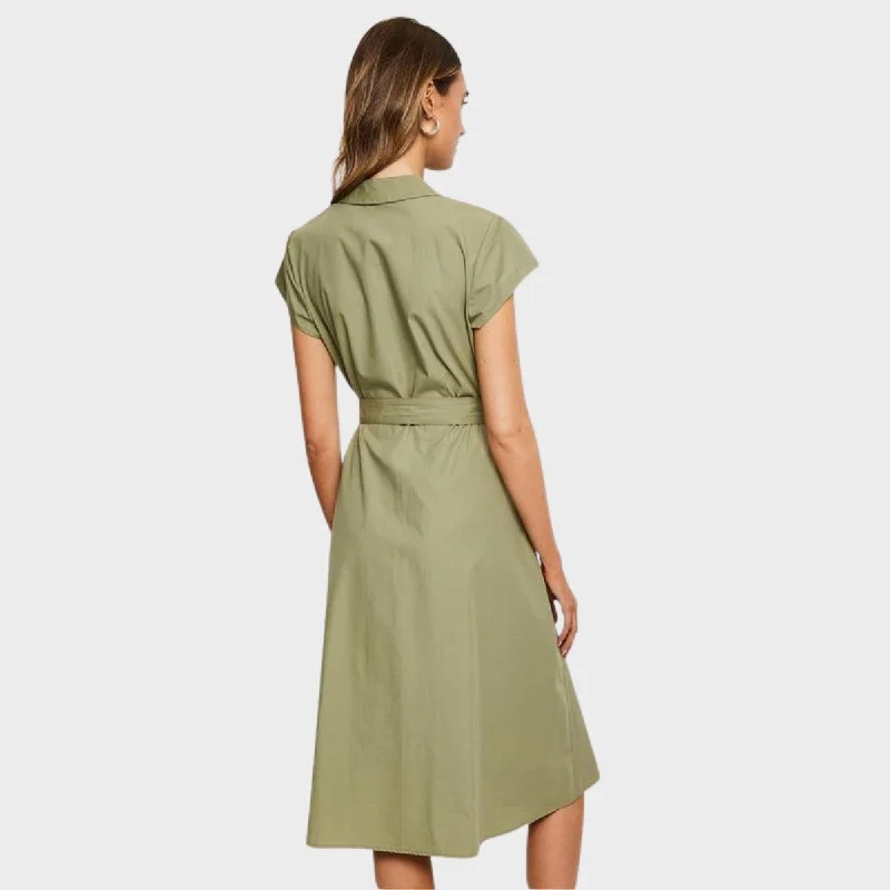 Ladies Poplin Midi Dress