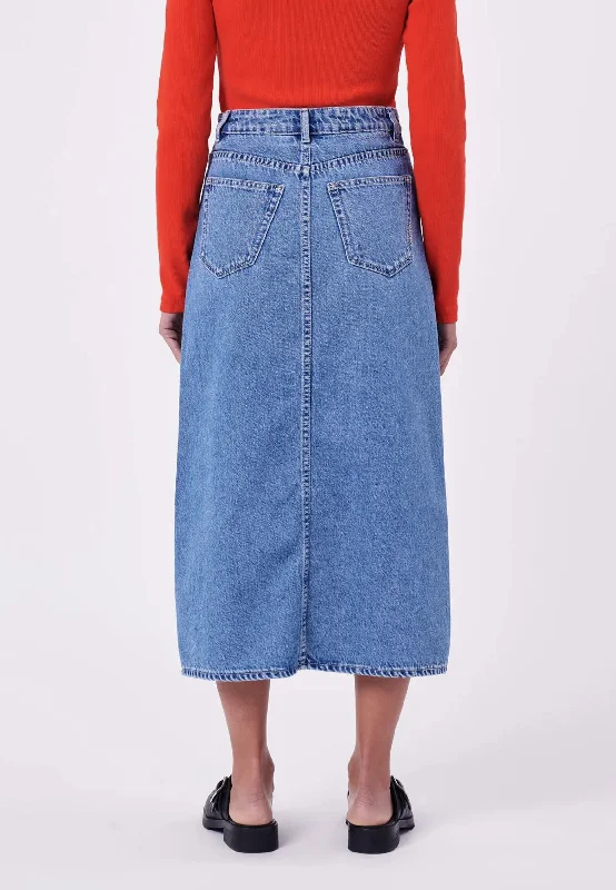 Nico Skirt Camille - Light Vintage Indigo