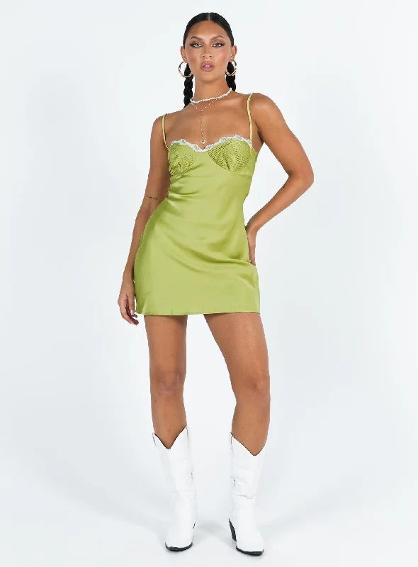 Shilla Mini Dress Green